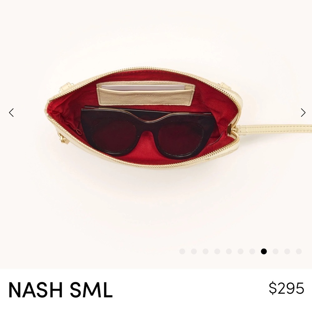 NWT HAMMITT NASH SMALL (3-Way) Crossbody/Wristlet/Belt Bag (Dawn/Brushed Gold) - Picture 6 of 17